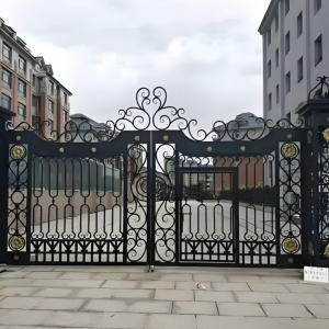 上海墅传锻打铁艺大门款式29